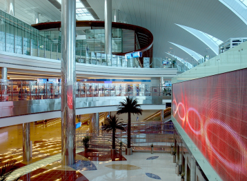 Vnitřní osvětlení_letišetě Dubaj preview