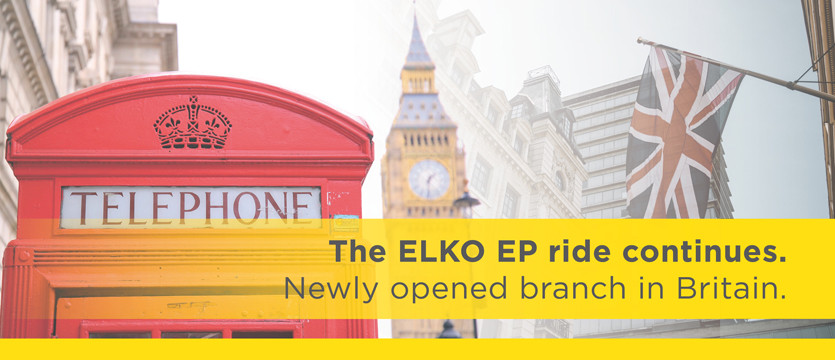 The ELKO EP ride continues. Newly opened branch in Britain. photo